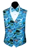 Ocean Blue Vest & Bow