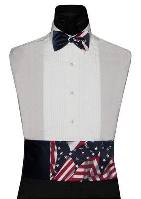 Patriotic Cummerbund & Bow Set