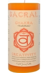 <!060>Chakra - Sacral 3X6 Pillar