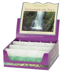Aromatherapy Two Scented Square Votives -  Invigorate the Soul - Rosemary & Peppermint