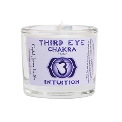 <!021>Chakra - Soy Filled Votive Holder - Third Eye