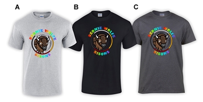 Bernie Wolfe School Gildan Cotton Tee Pride Logo