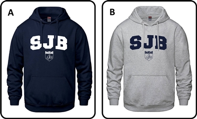 St. John Brebeuf Fleece Hood Arch Logo