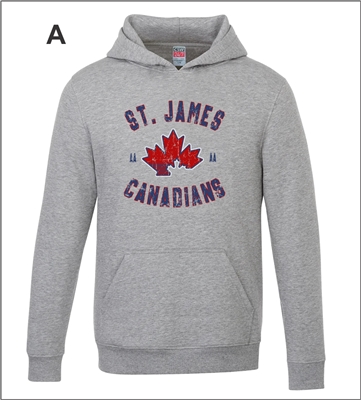 St. James Canadians Pullover Hood Retro Print