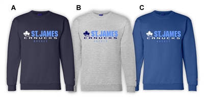 St James Canucks Champion Fleece Crew