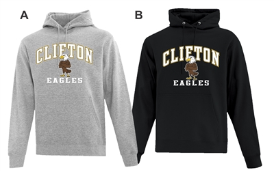 Clifton School ATC Fleece Hood College Logo
