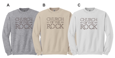 Church of the Rock Gildan Fleece Crew