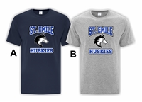 St. Emile School Cotton T-Shirt Huskies Logo