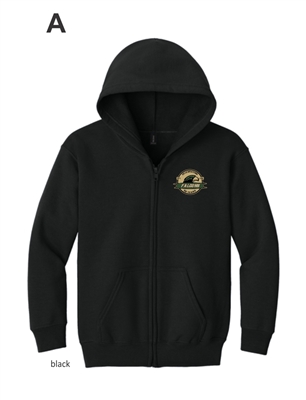 Falcons Football 50th Anniversary Fleece Youth Full Zip Sweatshirt