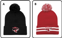 Hedges Middle School Striped Cuff Toque