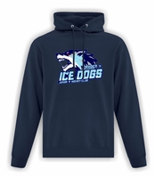 Dryden GM Ice Dogs Youth ATC Fleece Hood Ice Dogs Logo