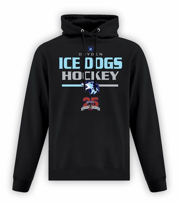 Dryden GM Ice Dogs ATC Fleece Hood Ice Dogs Hockey Logo