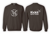 Kickit Dance Gildan Brown Fleece Crew
