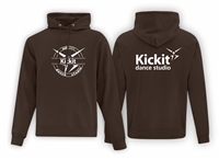 Kickit Dance ATC Dark Brown Fleece Hood