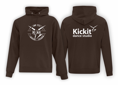 Kickit Dance ATC Dark Brown Fleece Hood