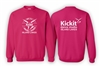 Kickit Dance Island Lakes Gildan Pink Fleece Crew