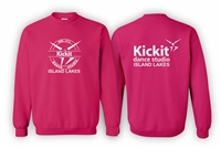 Kickit Dance Island Lakes Gildan Pink Fleece Crew