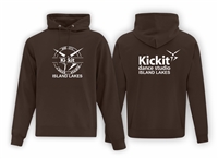 Kickit Dance Island Lakes ATC Dark Brown Fleece Hood