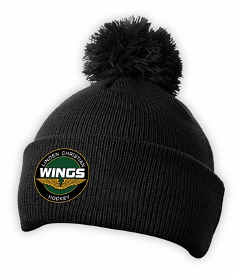 LCS Wings Hockey NE Toque Round Logo