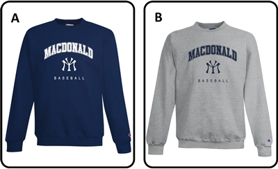 MacDonald Baseball Champion Fleece Crewneck