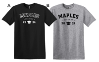 Maples Collegiate Grad Printed Gildan Cotton Tee