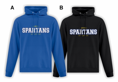 MBCI Spartans Athletics ATC Fleece Hood Athletics Logo
