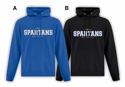 MBCI Spartans Athletics ATC Fleece Hood Basketball Logo