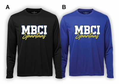 MBCI Spartans Athletics ATC Long Sleeve Tee Script Logo