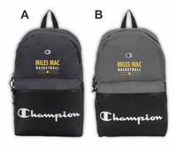 Miles Mac Basketball Embroidered Champion Backpack