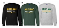 Miles Mac Basketball Printed Champion Crew