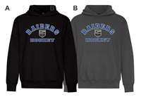 Oak Park Raiders Hockey KOI Fleece Hood Arch Logo