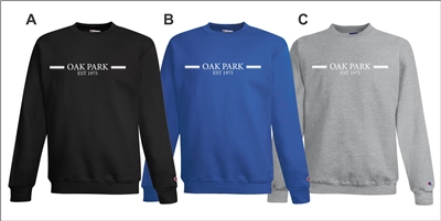 Oak Park Staff Store Embroidered Champion Crew