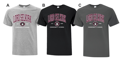 Lord Selkirk School ATC Cotton Tee Arch Logo