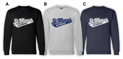 SMA Fleece Crew Letterman Print