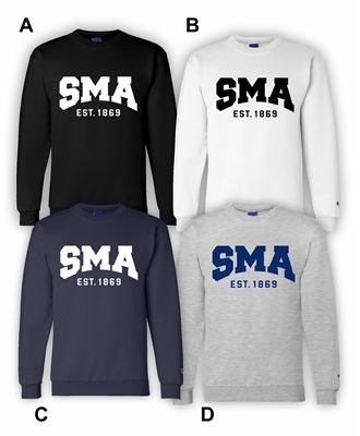 SMA Champion Fleece Crew One Colour Print