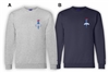 SMA Flames Champion Fleece Crew Left Front Logo