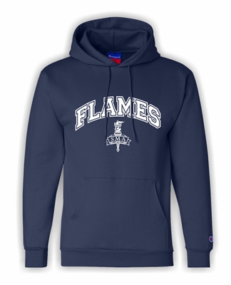 SMA Champion Fleece Hood Flames Print