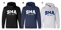 SMA Champion Fleece Hood One Colour Print