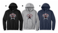 Spartans Gymnastics Adult Fleece Hood Cheer Logo