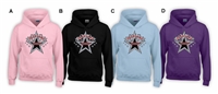 Spartans Gymnastics Youth Fleece Hood Cheer Logo