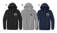 Spartans Gymnastics Fleece Full Zip Cheer Logo