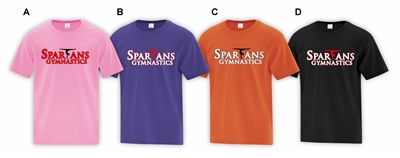 Spartans Gymnastics ATC Cotton Tee Girls Logo
