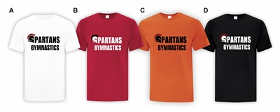 Spartans Gymnastics ATC Cotton Tee Boys Logo