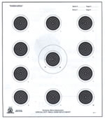 NRA Official Small bore Rifle Target  A-17 - Box of 1000