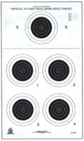 NRA Official Small bore Rifle Target  A-23/5 - Box of 250