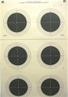 NRA Official Small bore Rifle Target  A-50 - Box of 250