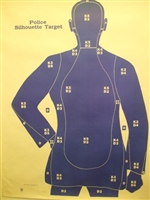 B21FSBL Target - Police Qualification Silhouette - Box of 100