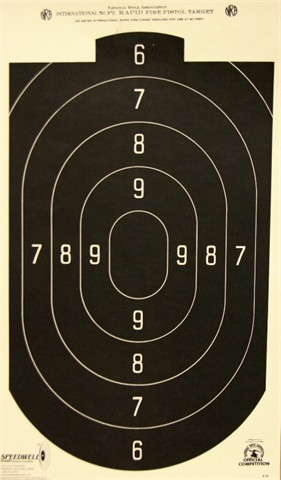 NRA Official Pistol Target  B-24 - Box of 250