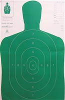 Official Police Qualification Silhouette B27E Economy Green Target - As low as $0.20