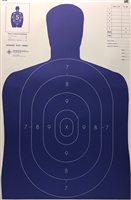 Official Police Qualification Silhouette B27E Blue Target - Box of 200